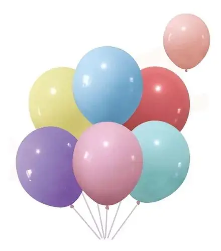 Globos lisos MULTICOLOR PATEL 12" standart- 00607