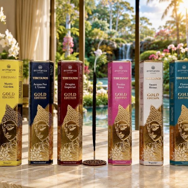 Sahumerio " TIBETEANOS GOLD EDITION" X5U en caja- 104RS