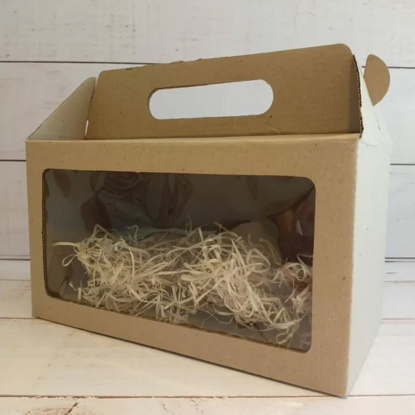 Caja Maletin Kraft frente visor - 5013SP
