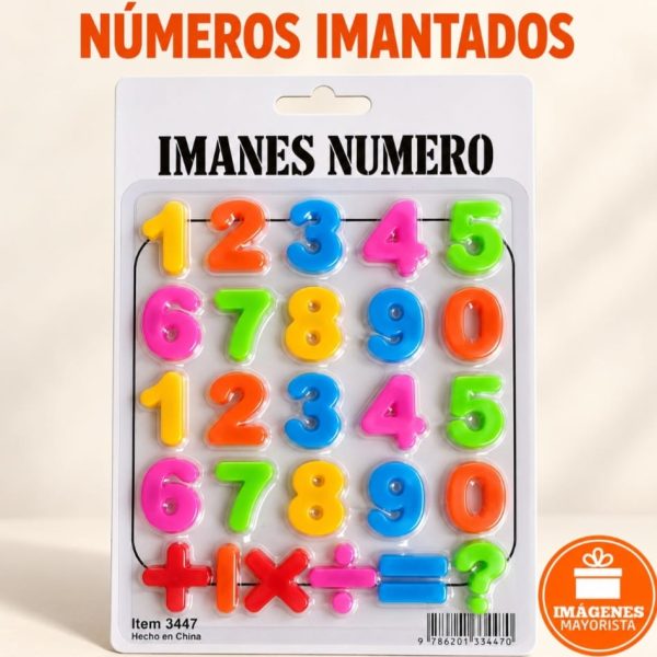 Números imantados en blister -34470