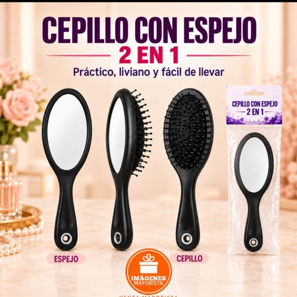 Cepillo y espejo 2 en 1- 08086