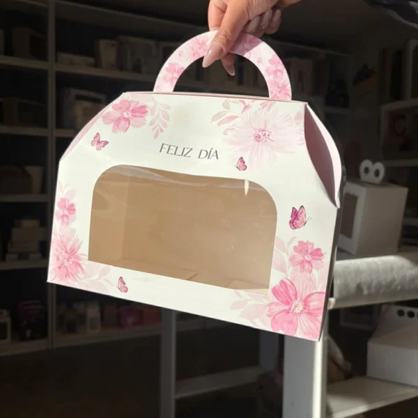 Caja Maletin FELIZ DIA decorada 25X28- 9229ASP