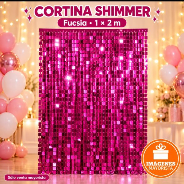 Cortina SHIMMER 1x2mt FUCCIA (OFERTA 27111)-32850