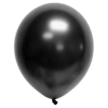 Globo Perlado 12" NEGRO x 25u- 07805NE