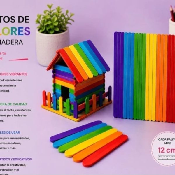 Palito helado color x 48u- 21223